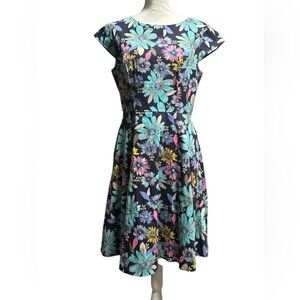 Pukavt 50’s Fit & Flair Style Floral Print Women's Dress
